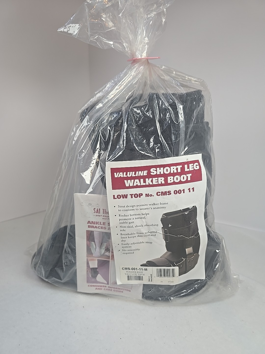 Walking Fracture Boot Short Walker Protective Boot Left or Right Foot Medium EUC