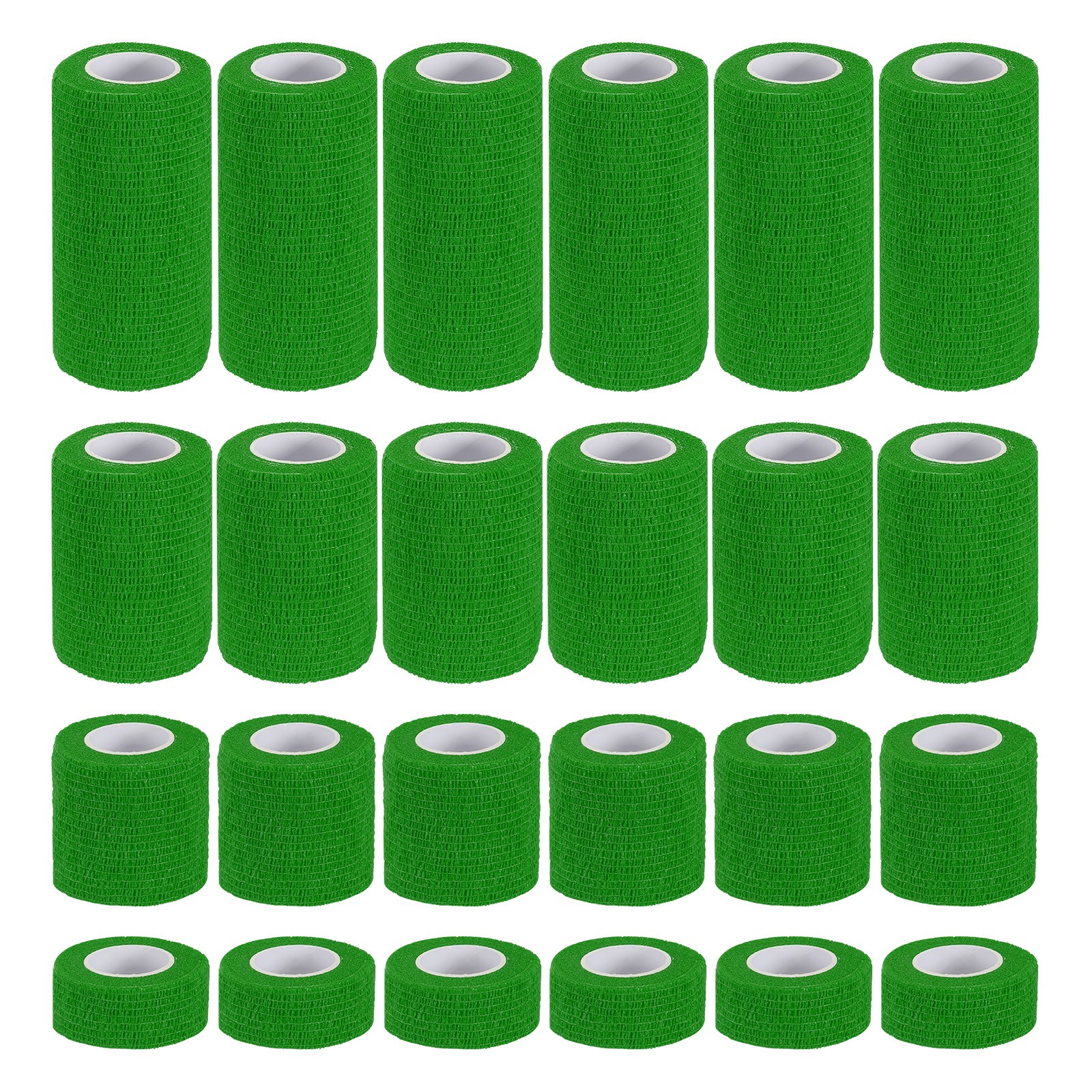 1″/2″/3″/4″ 24 Pcs 5 Yard Self Adhesive Bandage Wrap Self Tape Emerald Green