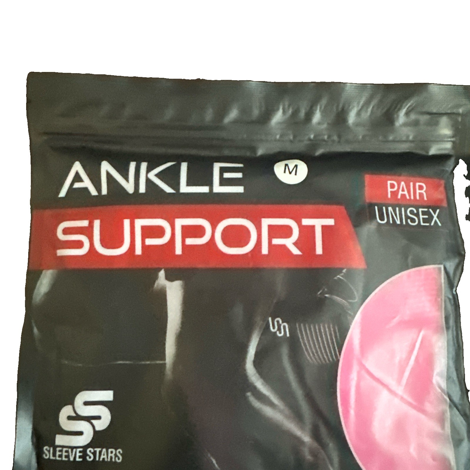 Sleeve Stars Ankle Brace Pink Women Men Ankle Wrap Sprained Achy Compression New