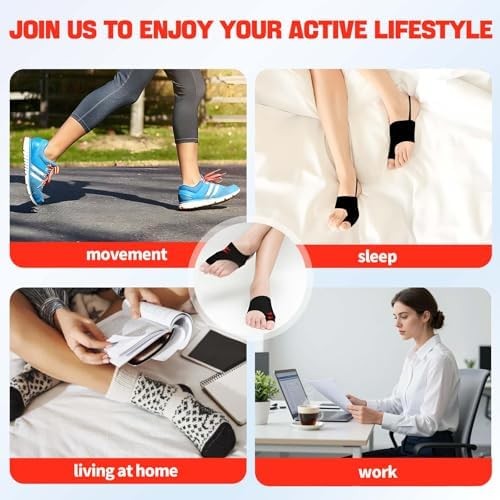 DorkTees 2PCS Bunion Corrector for Women & Men, Big Toe Straightener with Adjust