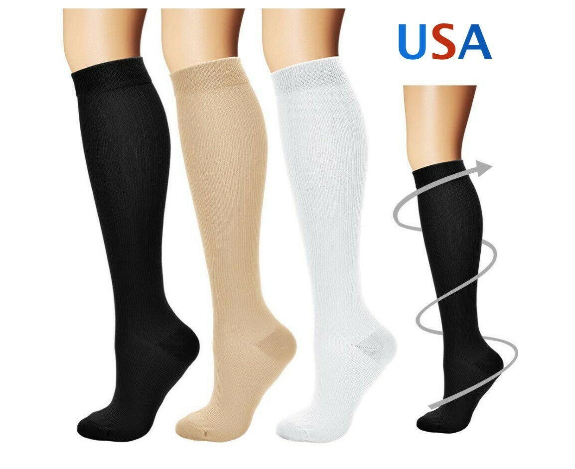 3 PAIRS – Medi Soft Below Knee Support Stockings Varicose Vein Compression Sock