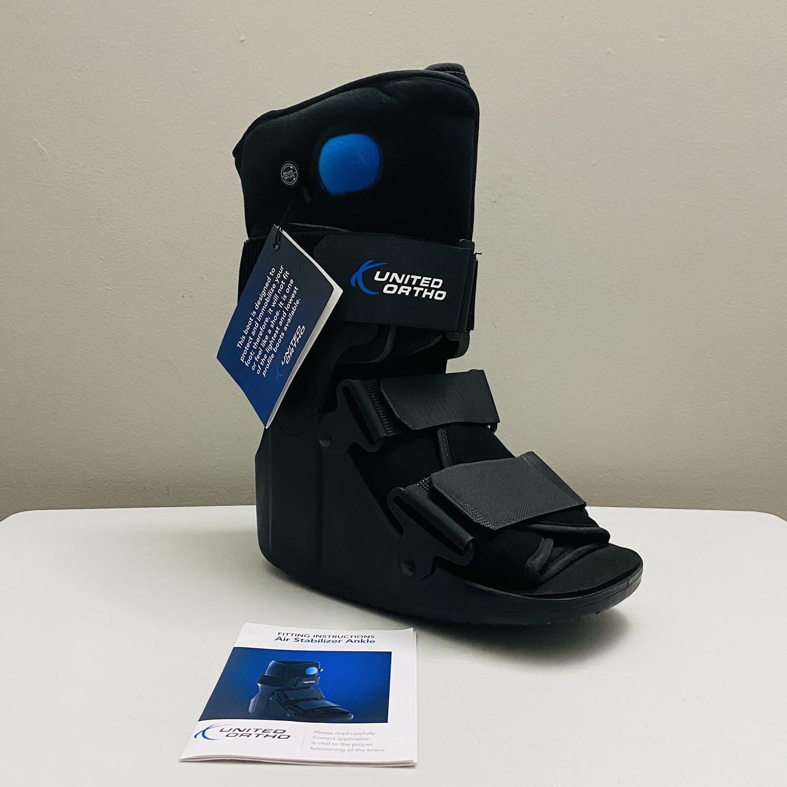 United Ortho Air Stabilizer Ankle Fracture Boot Size Small – Fits Left or Right