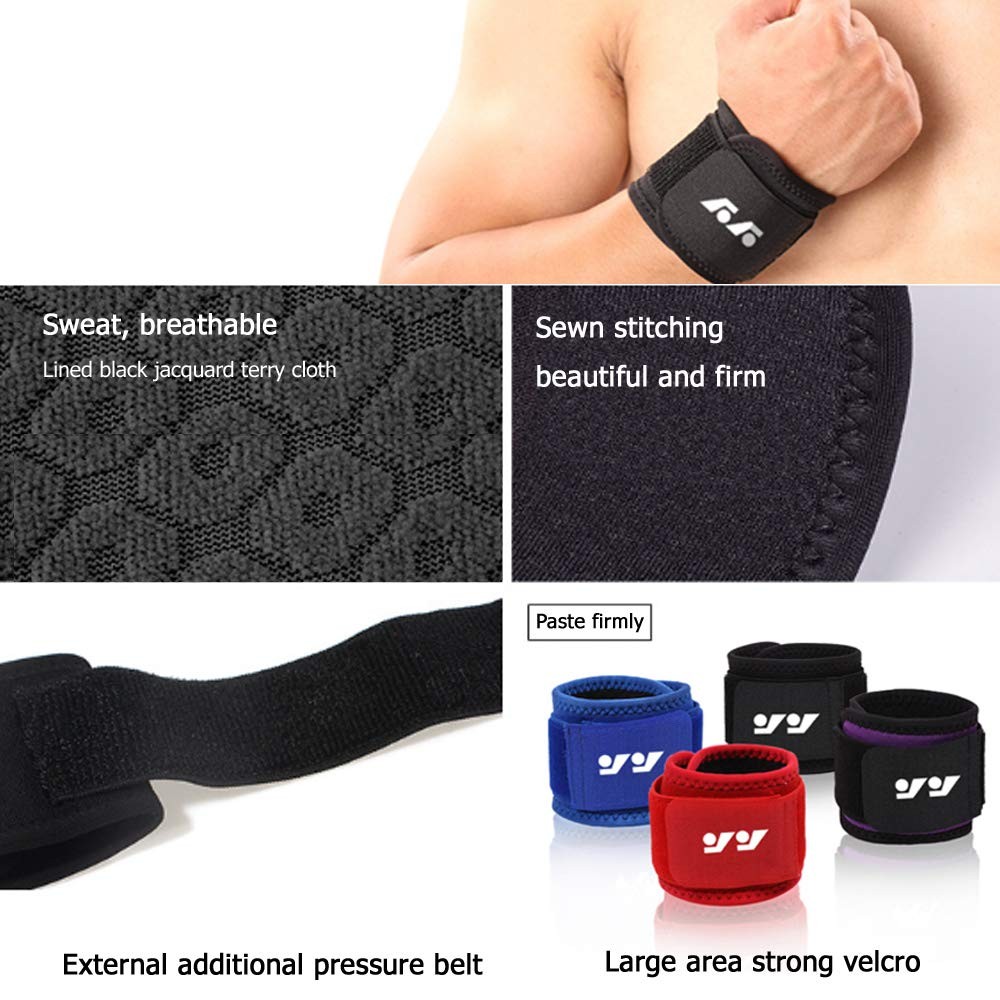 Wrist Brace for Ganglion Cyst, Arthritis, Carpal One Size, Black-2pack