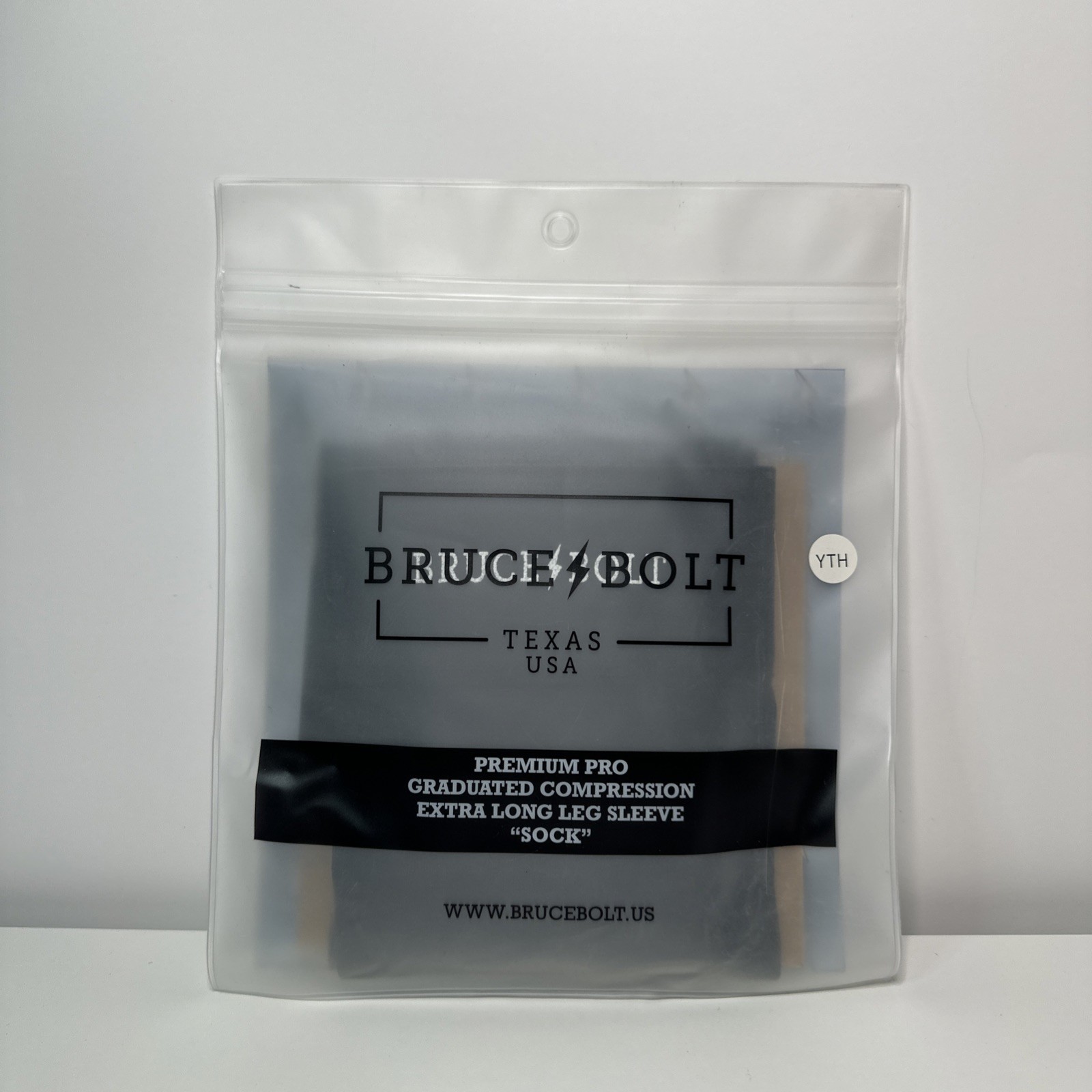 Bruce Bolt Premium Pro Graduated Compression Extra Long Leg Sleeve Youth