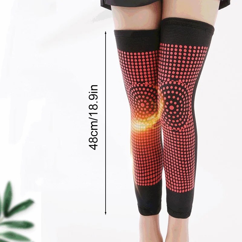 Wormwood Knee Support Brace Heating Latex Compression Knee Pain Relief Sleeve