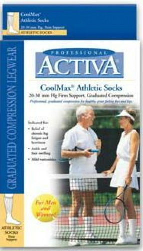 Activa 20-30 mmHg Compression Athletic Socks Supports Therapeutic Graduated