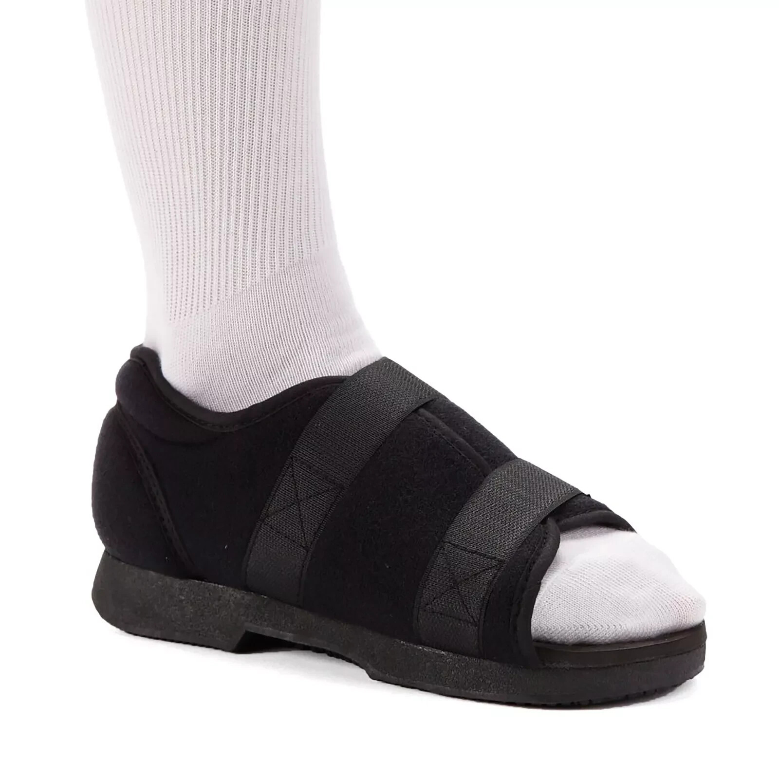 Ossur Black Soft Top Post-Op Shoe Small Hook and Loop 18003