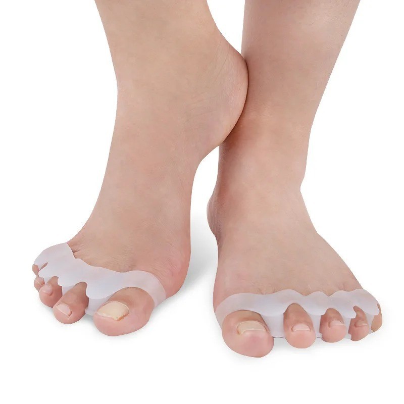 Silicone Toe Separator Bunion Corrector Finger Toe Protector Pain Relief 1 Pair