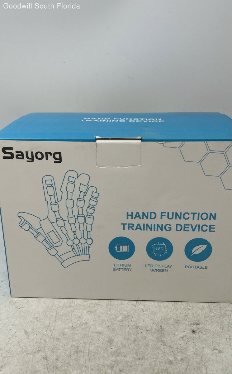 Sayorg Hand Function Training Device Robot Gloves Open Box -Not Tested