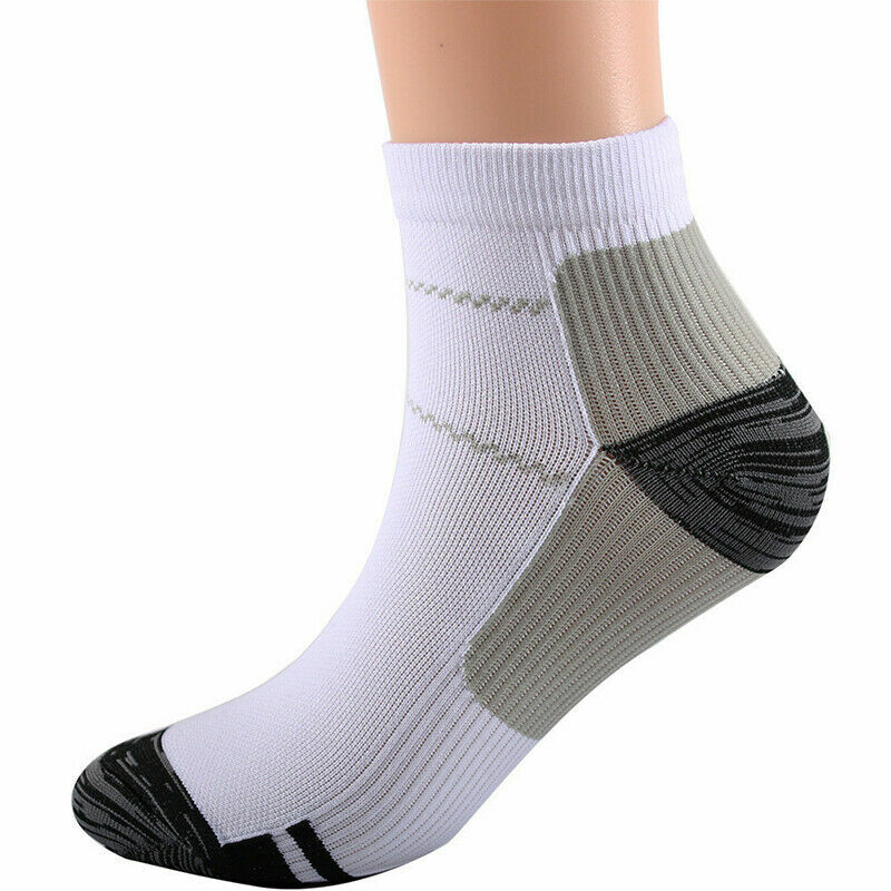 5 Pairs Compression Socks Plantar Fasciitis Arch Ankle Running Support Men Women