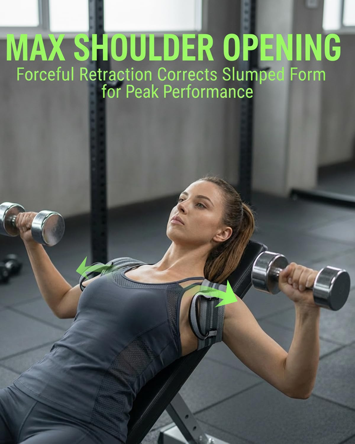 Pro-Gym Back Posture Corrector for Women to Open Shoulders, 8Cm Ultra-Wide No-Di