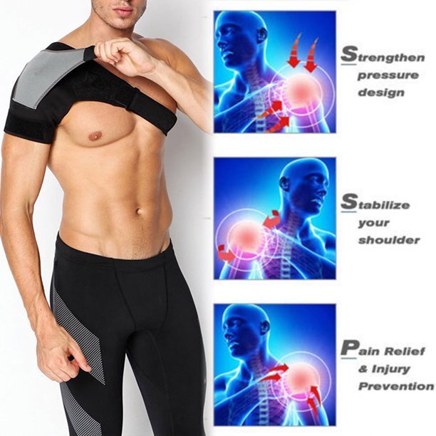 Shoulder Brace Rotator Cuff Support Arthritis Dislocation Compression Sleeve