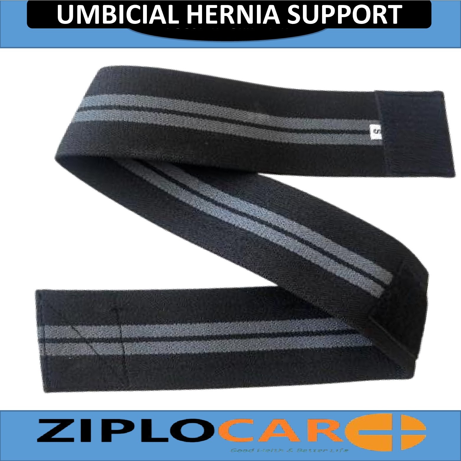 Beige Umbilical Hernia Support Belt Abdominal Navel Truss One Removeable Cushion