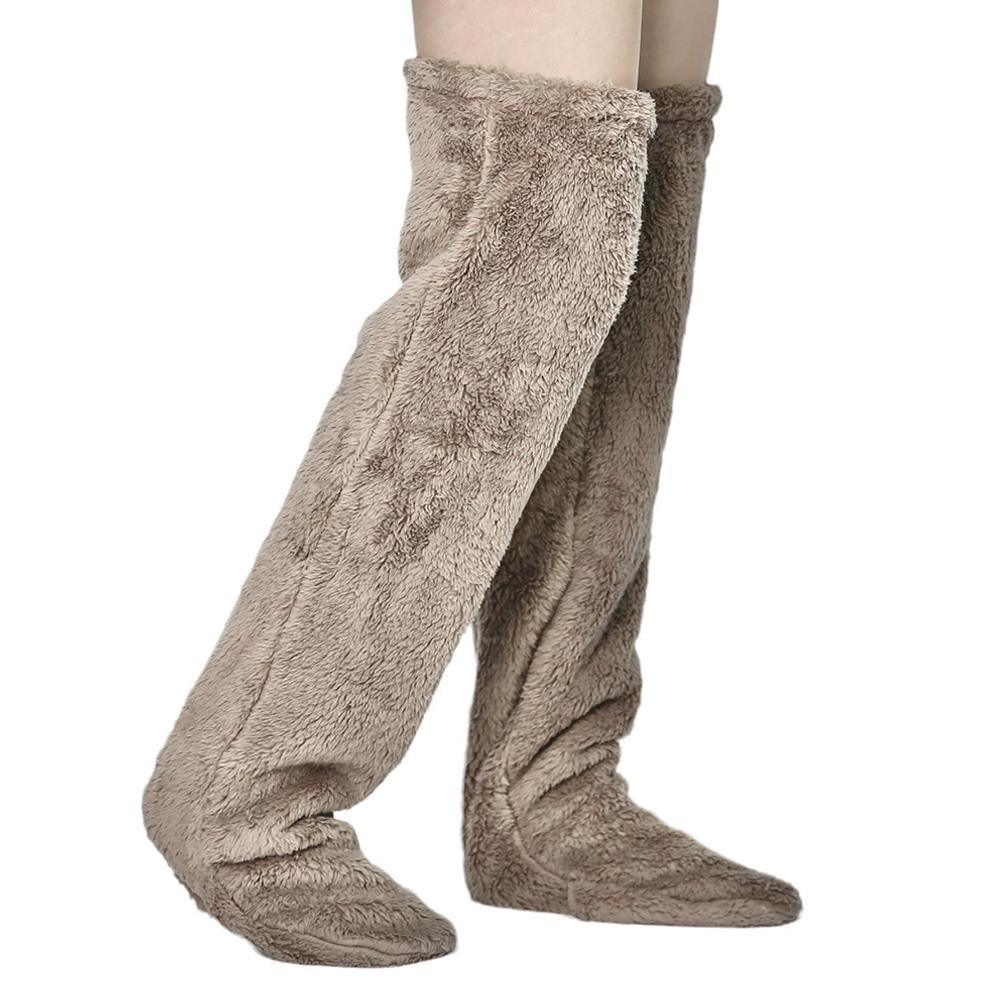Winter Warm Women Slippers Shoes Thick Home Floor Socks Non Slip Fuzzy Socks]
