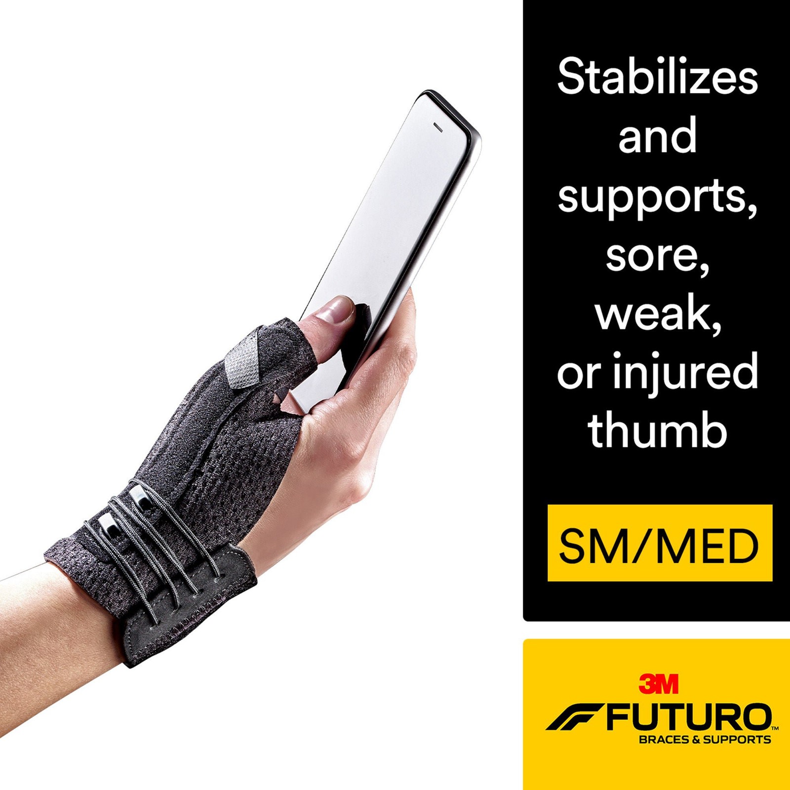 3M Futuro Deluxe Lacing System Thumb Stabilizer for Either Hand 05113119855