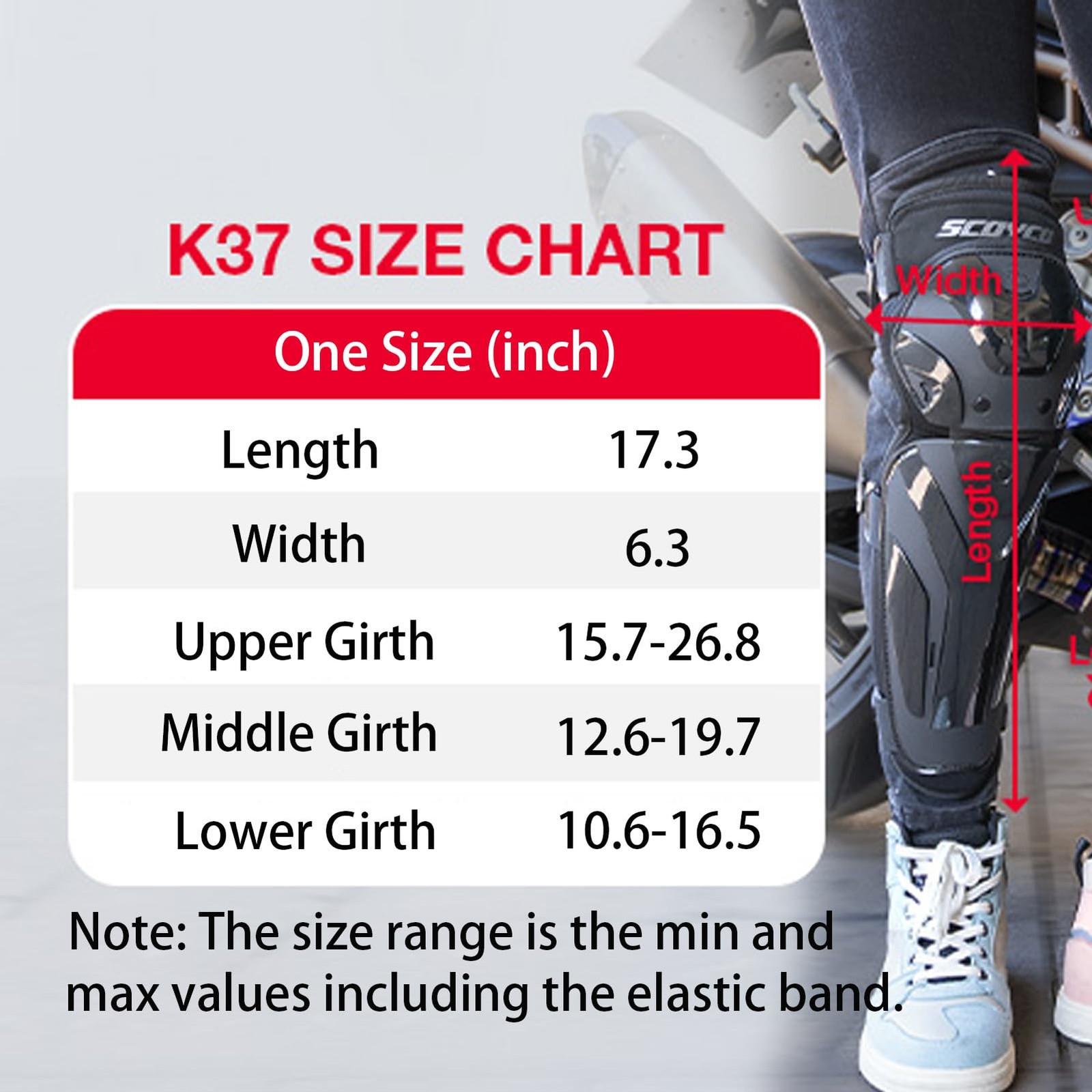 Motorcycle Knee Pads EU CE Level 1 Certified Adjustable TPU Protective Gear