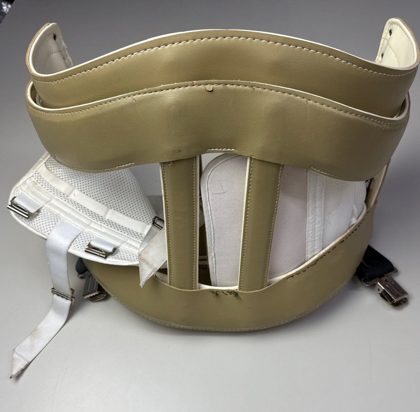 othropedic compression vintage harness metal Leather brace corset lumbar 4g