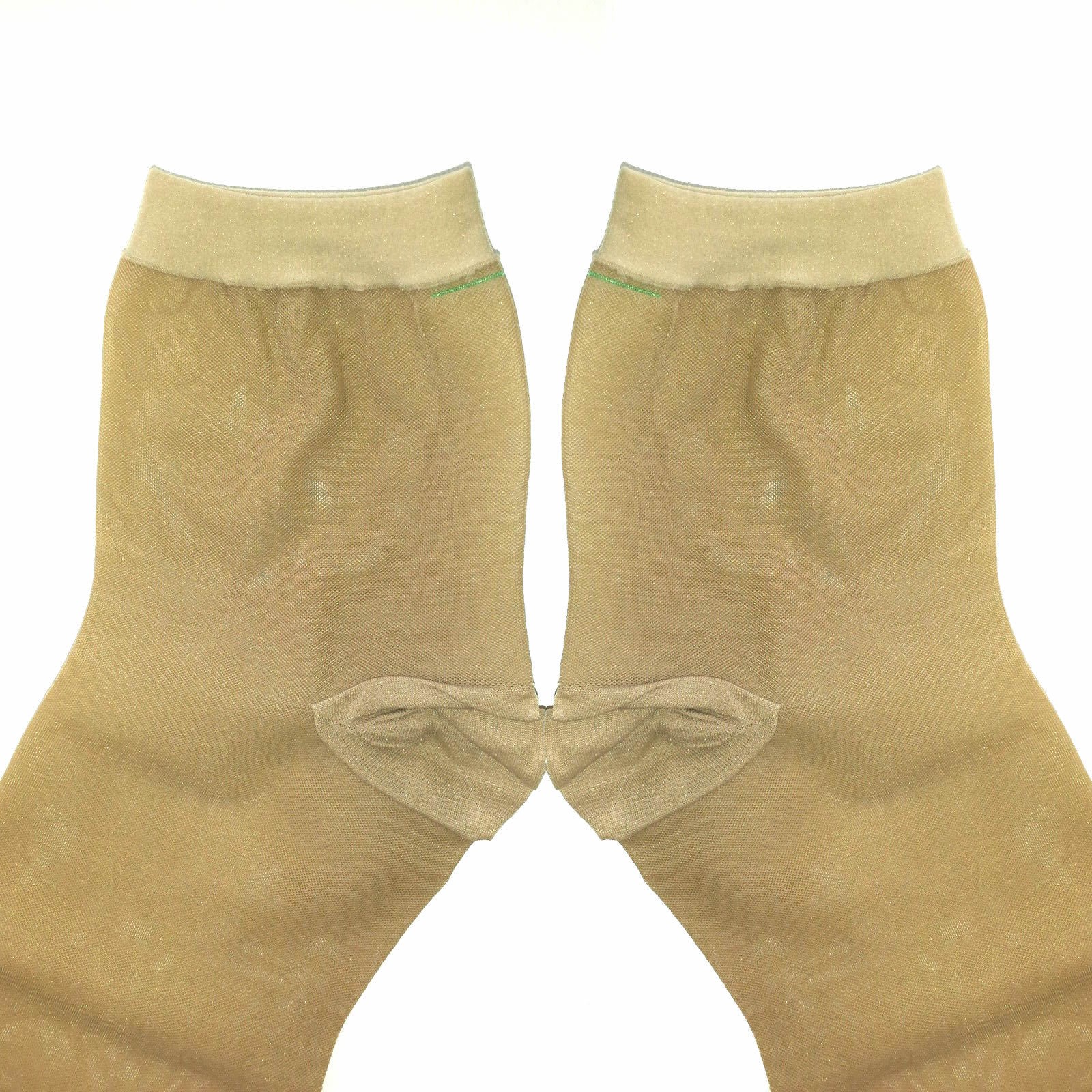 Compression Socks Knee High Open Toe Beige Stocking Support 18-22 mmHg Italy Pai
