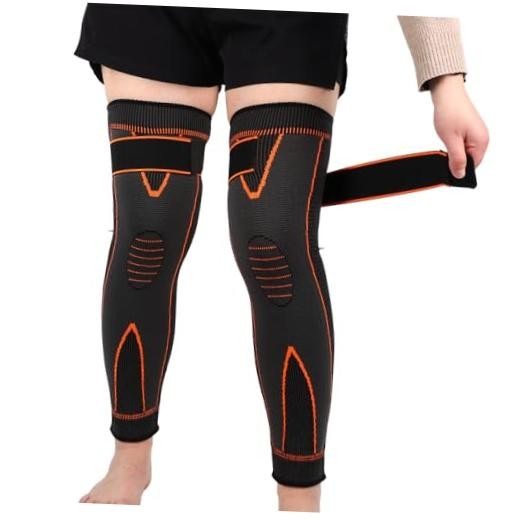 SUJAYU 2 Pack Knee Wraps for Pain Relief Women Men, Knee Large Orange