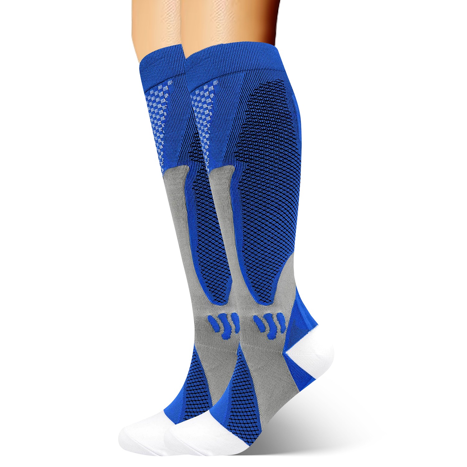 Compression Socks- 20-30 mmHg Knee High for Men & Women, Medical Grade, L/XL/XXL
