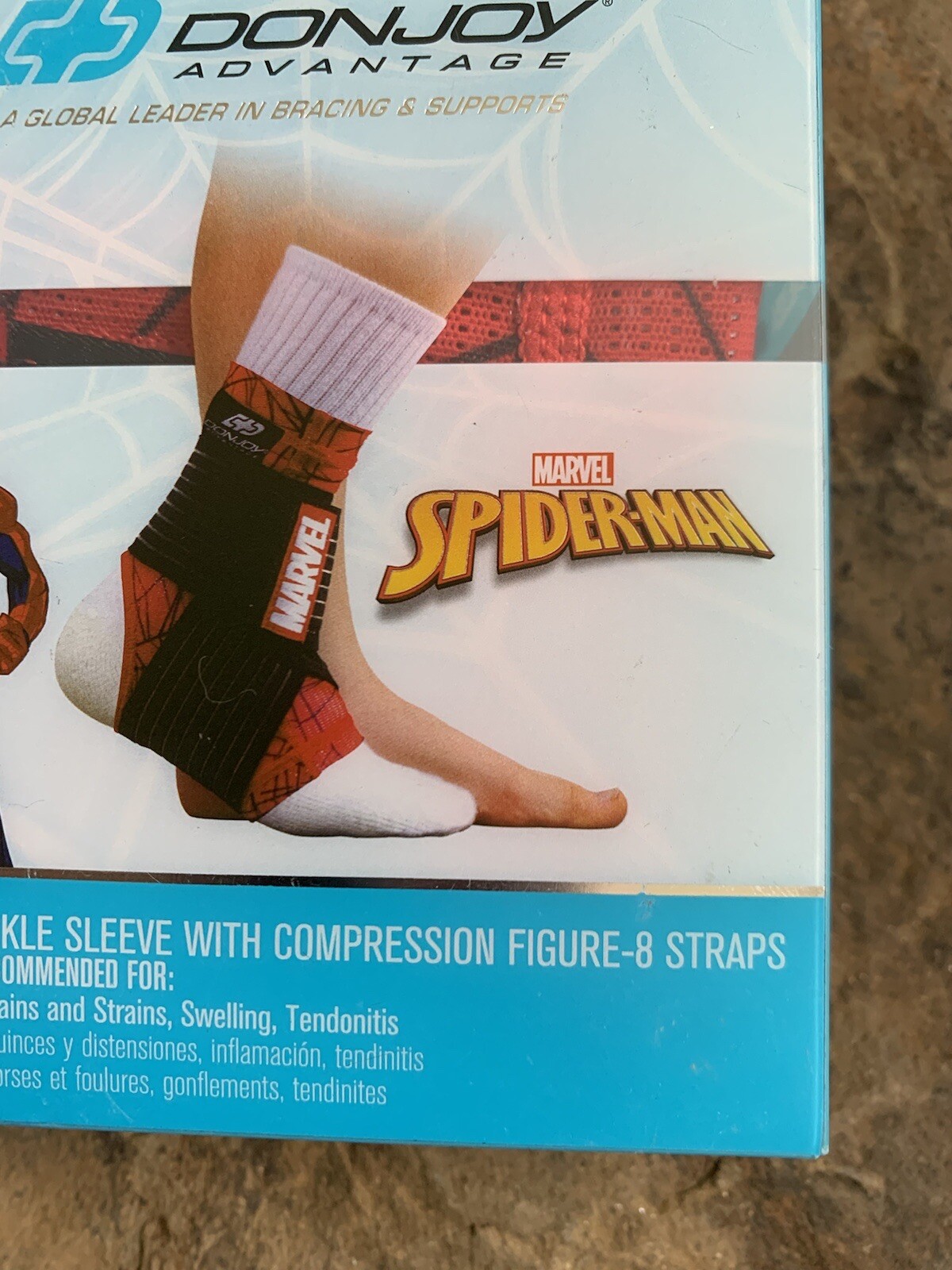 Donjoy Youth Spiderman Figure-8 Ankle Support. New