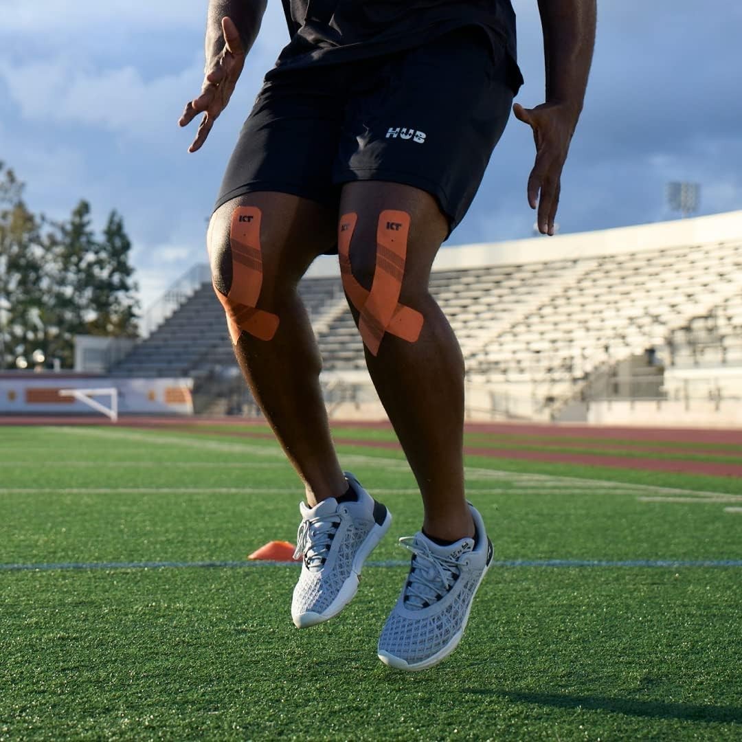 Durable Athletic Tape, 20 Precut Strips, Synthetic and Water-Resistant Quality