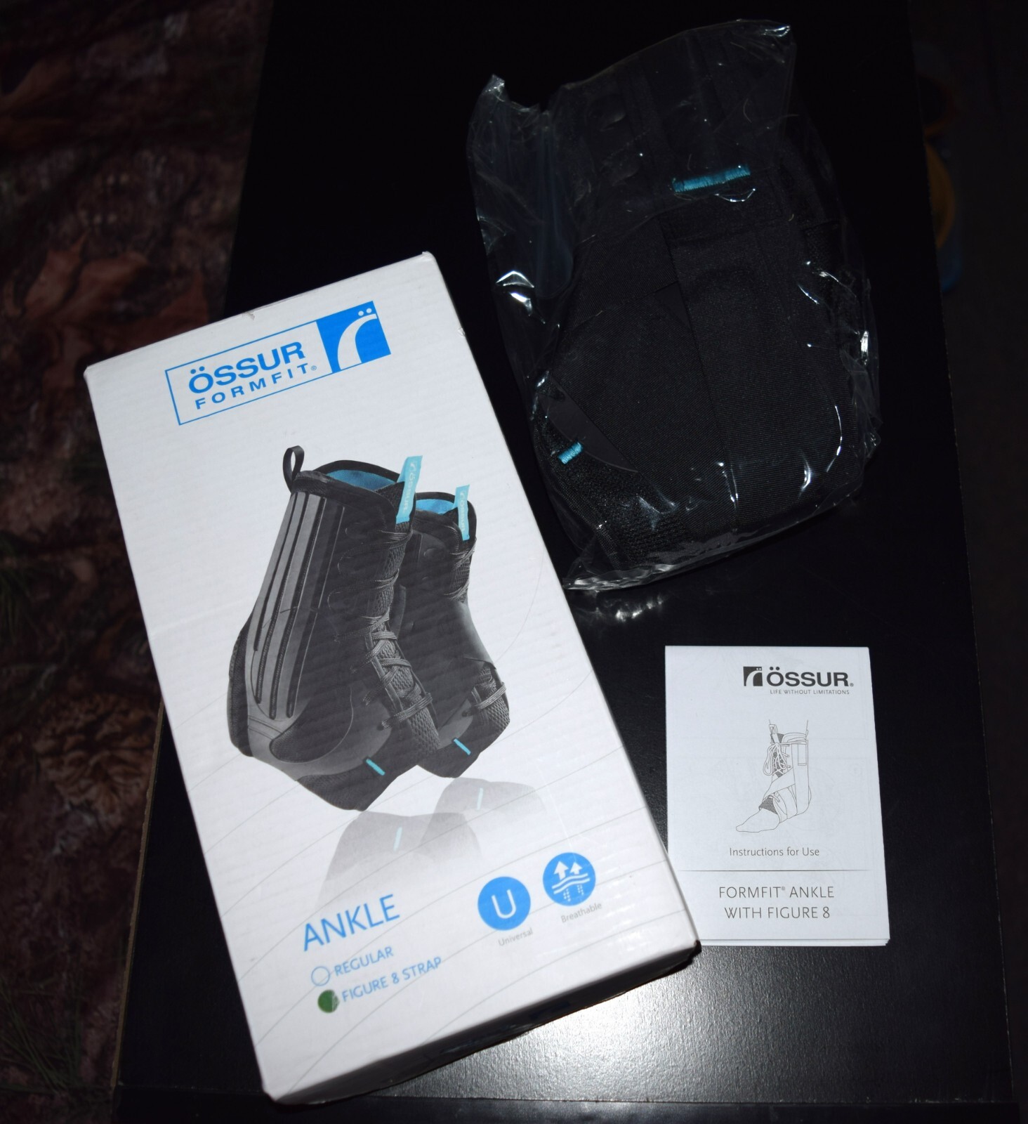 New – Ossur Form Fit Ankle Brace – Size Small with Figure 8 Straps – B-212000002