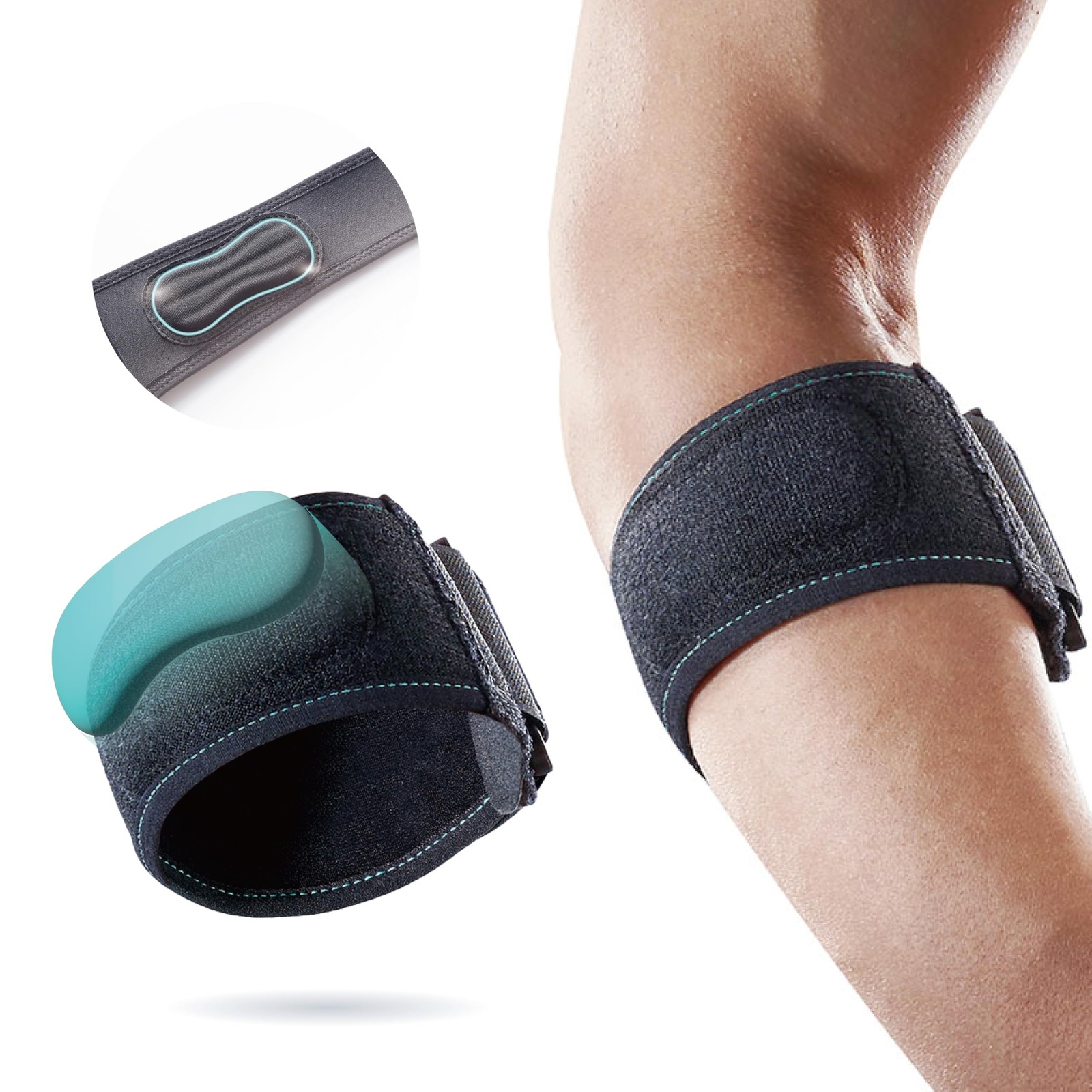 RE300 Adjustable Tennis Elbow Strap – Breathable Brace for Tennis & Golfers E…