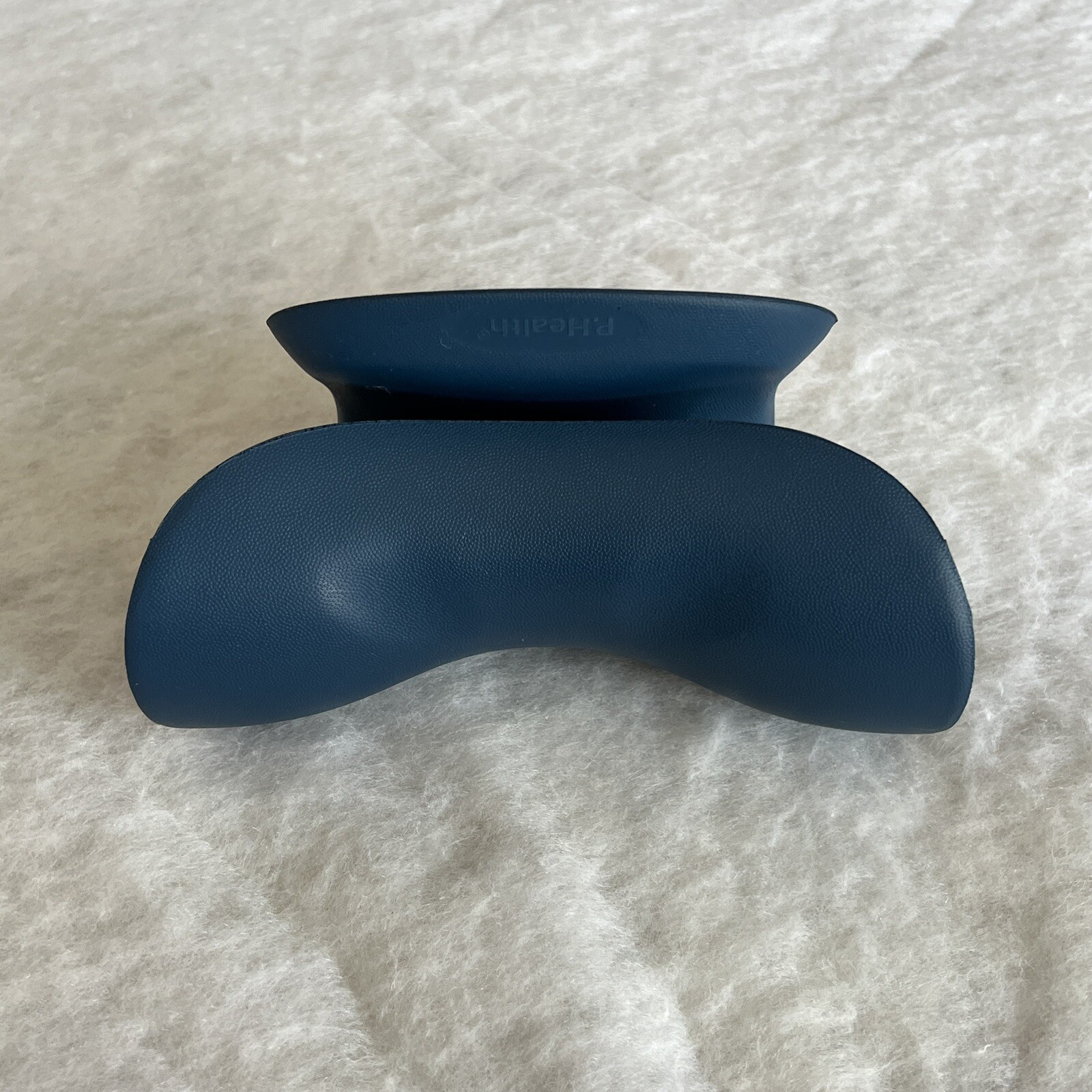 P. HEALTH NECK & SHOULDER RELAXER CHIROPRACTIC MEMORY FOAM PILLOW DARK BLUE