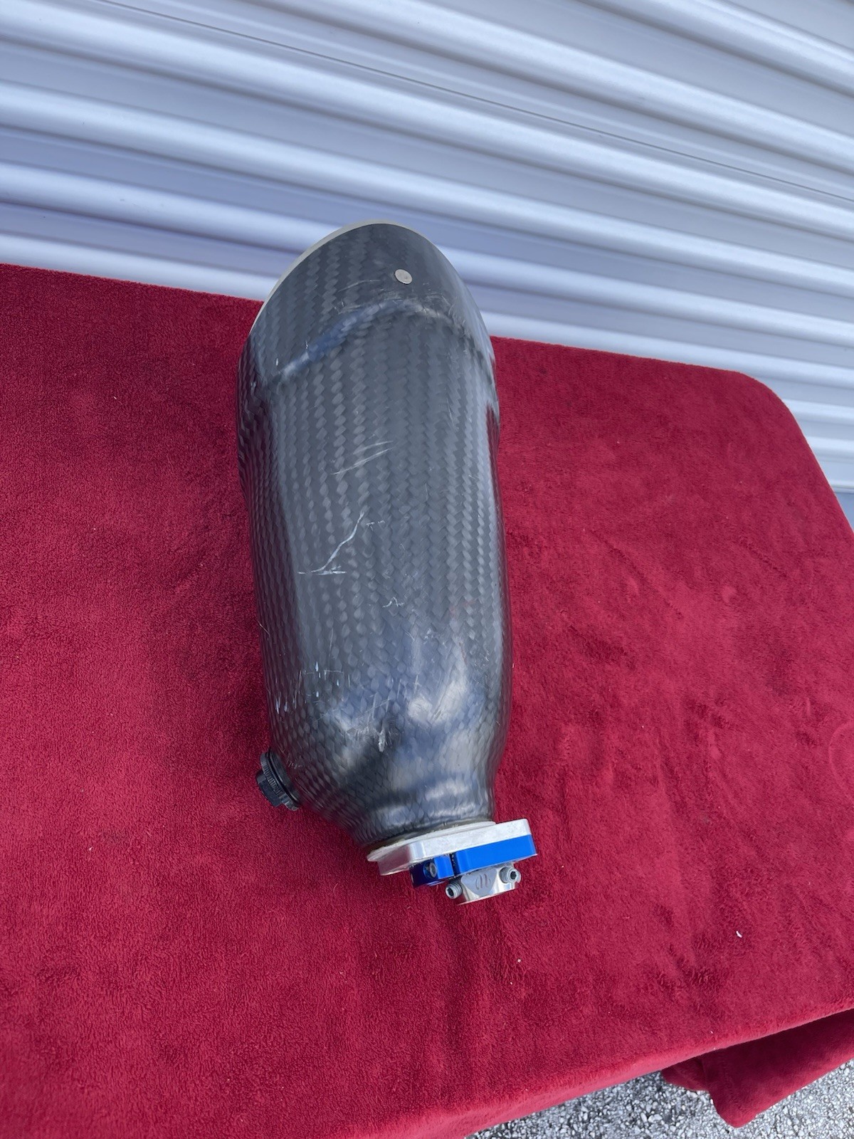 Above Knee Prosthetic Socket Left leg Carbon W Mounting Plate As Pictured.