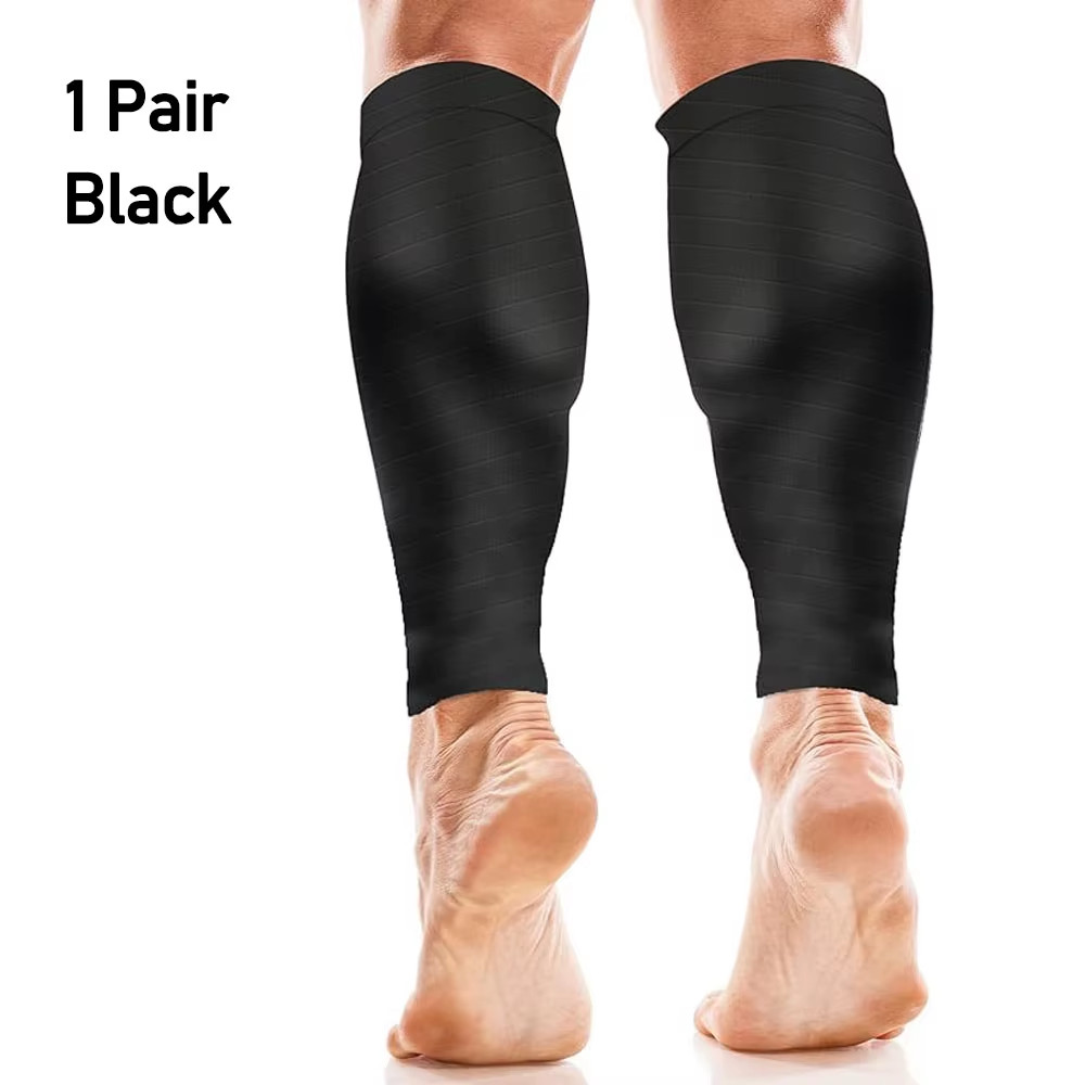 1Pair Calf Support Compression Sleeves for Women Men Running 20-30Mmhg Footless