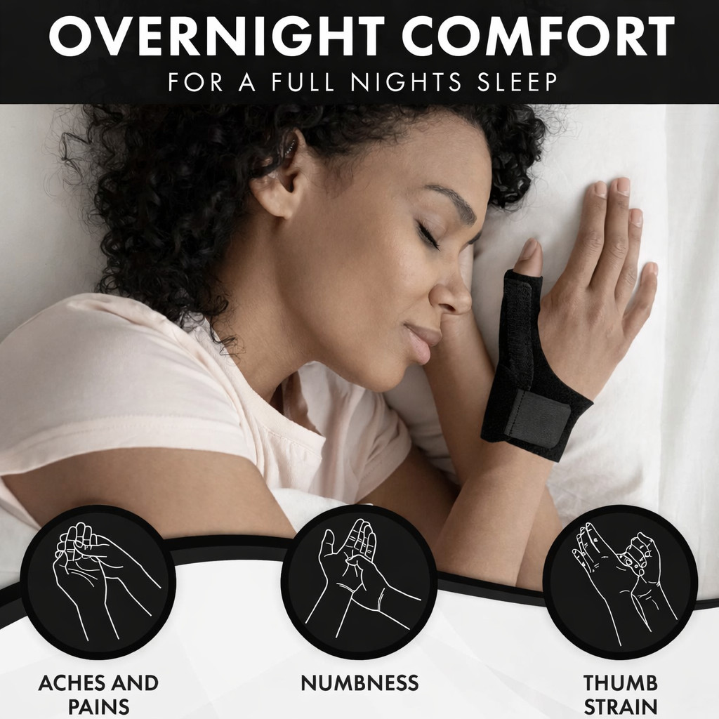 Thumb Support Spica Splint Brace – Stabiliser for Arthritis Tendonitis Pain TWIN