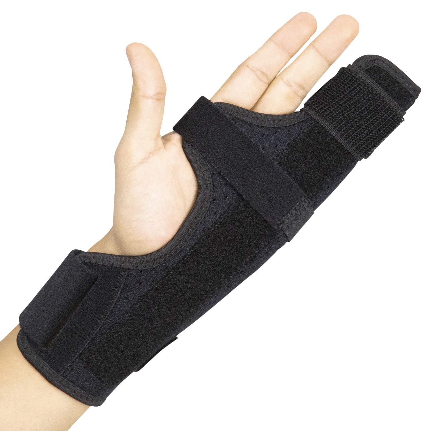 Metacarpal Splint Hand Brace Boxer Fracture Splint Adjustable Two Finger Brace