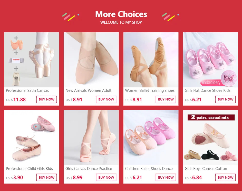 Girls Kids Pointe Shoes Dance Slippers Soft-soled Shoes Ballerina Practice Shoe