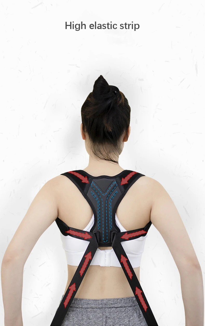 Posture Corrector Back Support Body Brace Wellness Lumbar Shoulder Support Belt
