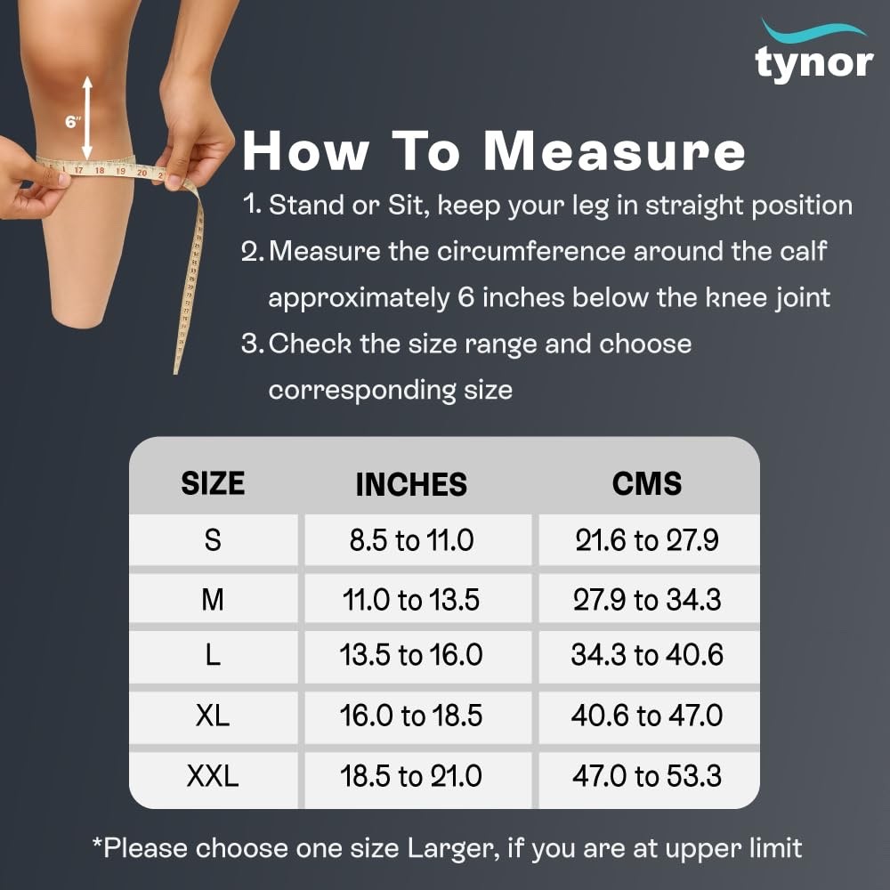 Tynor Classic Below Knee Compression Stocking Uniform compression Soft Durable