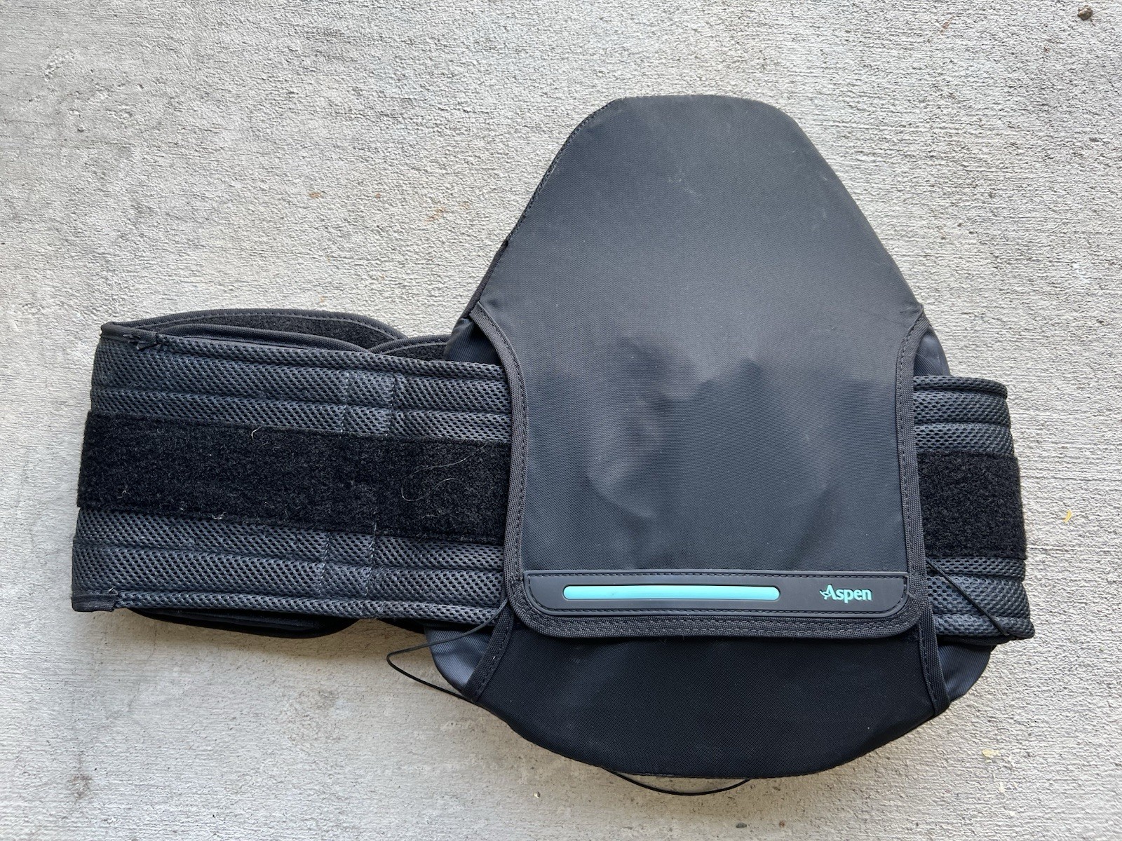Aspen Horizon 637 LSO Back Brace Black One Size Fits Most Adjustable Lumbar