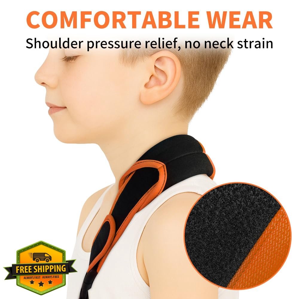 quiheat Kids Arm Sling Black Orange S 1 Pc