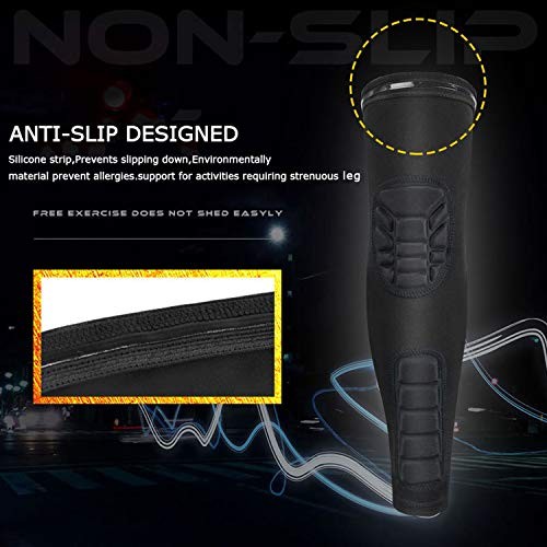 Knee Calf Padded 2 Pack Compression Leg Sleeve Small Black Padded Knee Calf