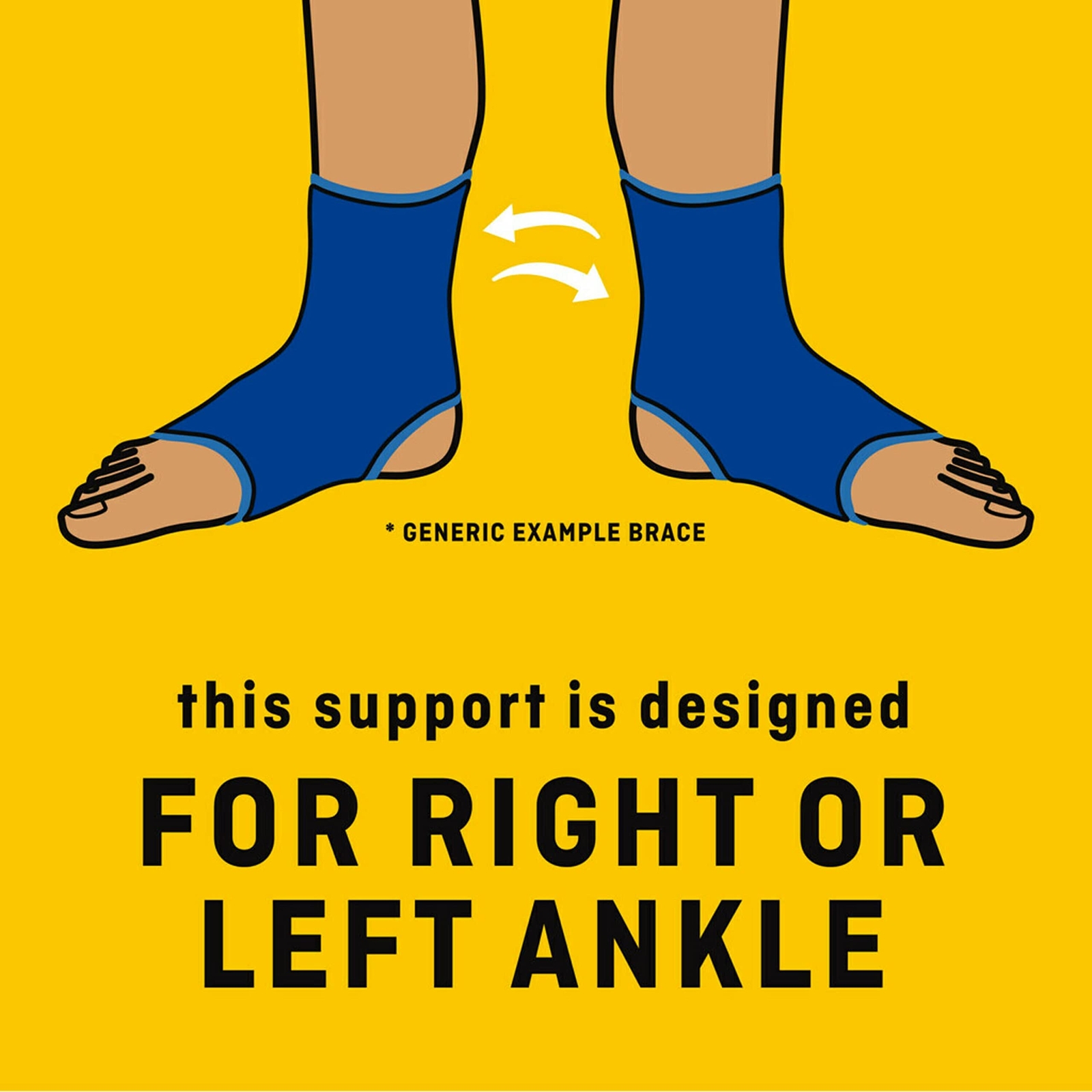 Navy Orthopedic Brace for Plantar Fasciitis Adjustable Low Profile Support