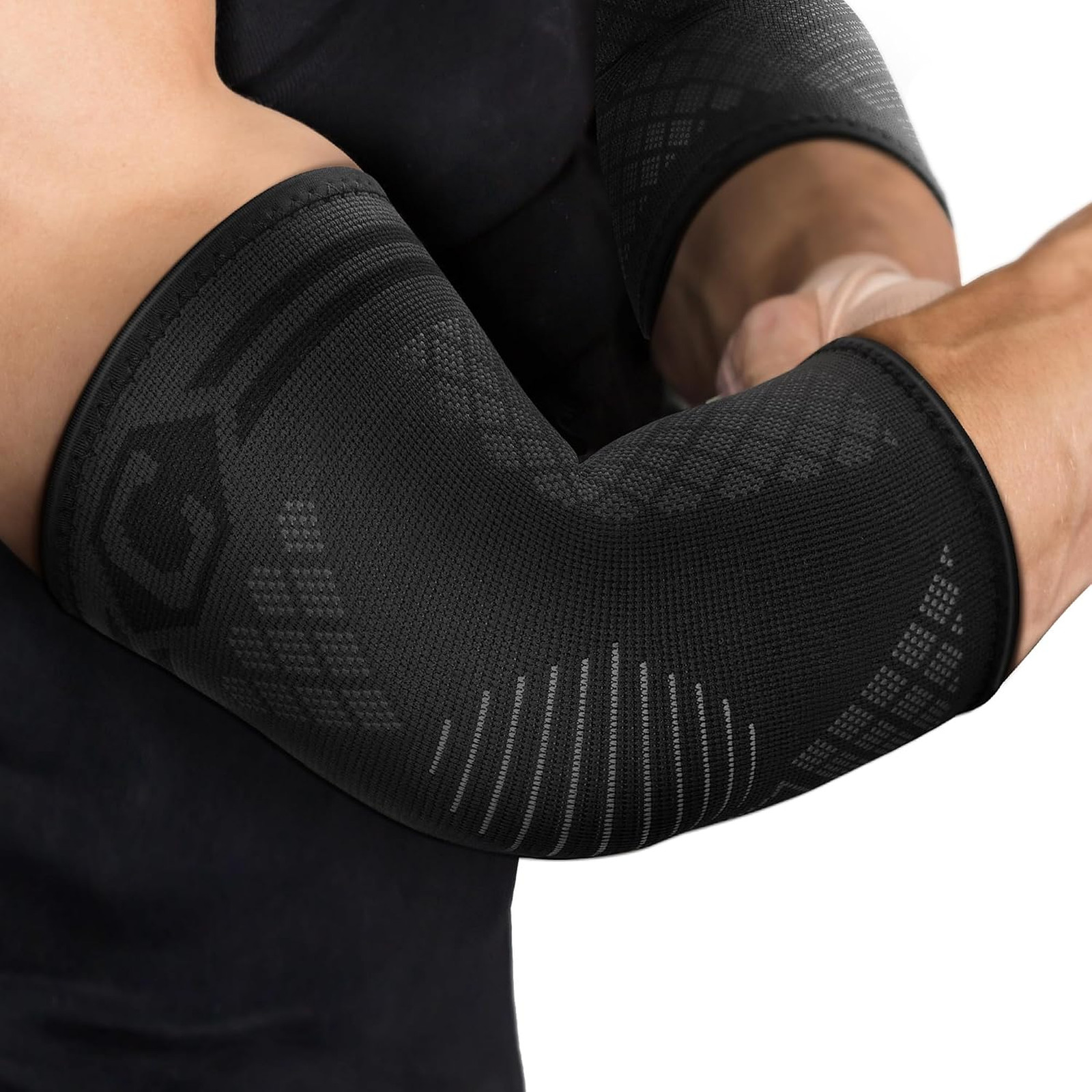 Elbow Brace 2 Pack for Tendonitis Tennis Elbow Support Sleeve Large Black Gray