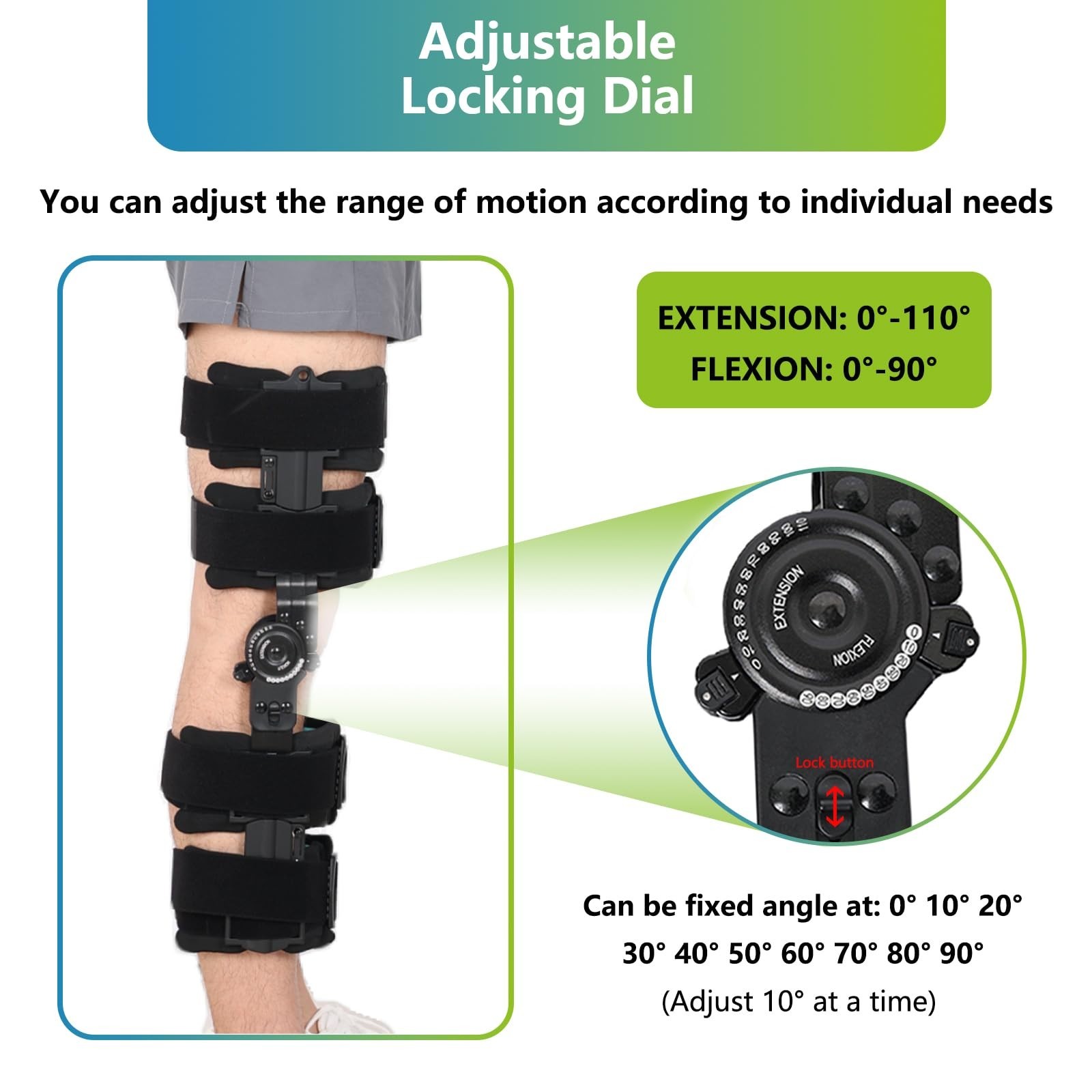 Adjustable Support for Pain Relief, Arthritis & Daily Activities,Fits Men&Women