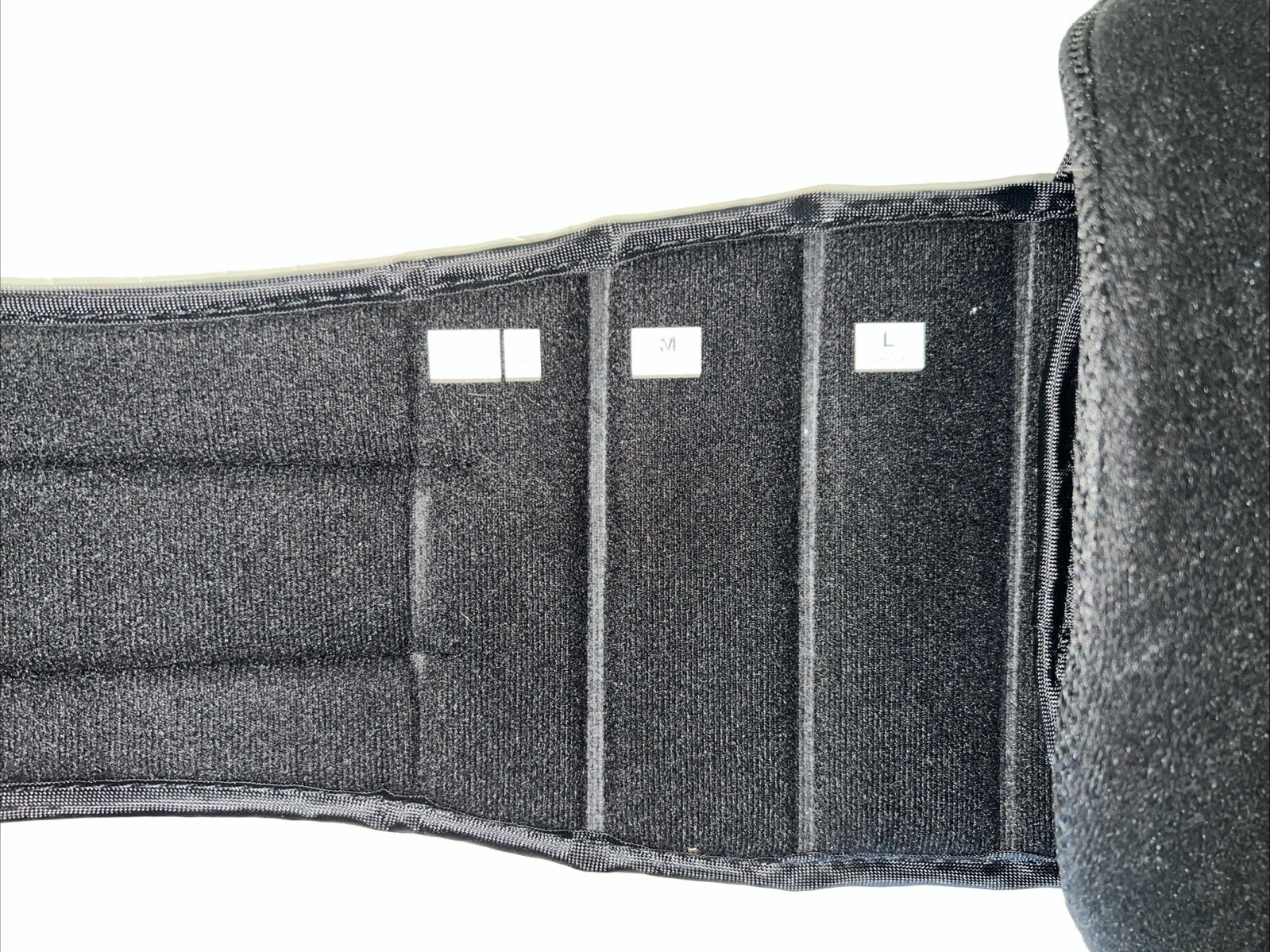 Universal Size Back Brace With Front Panel Black – Adjustable Size Sm Med Large