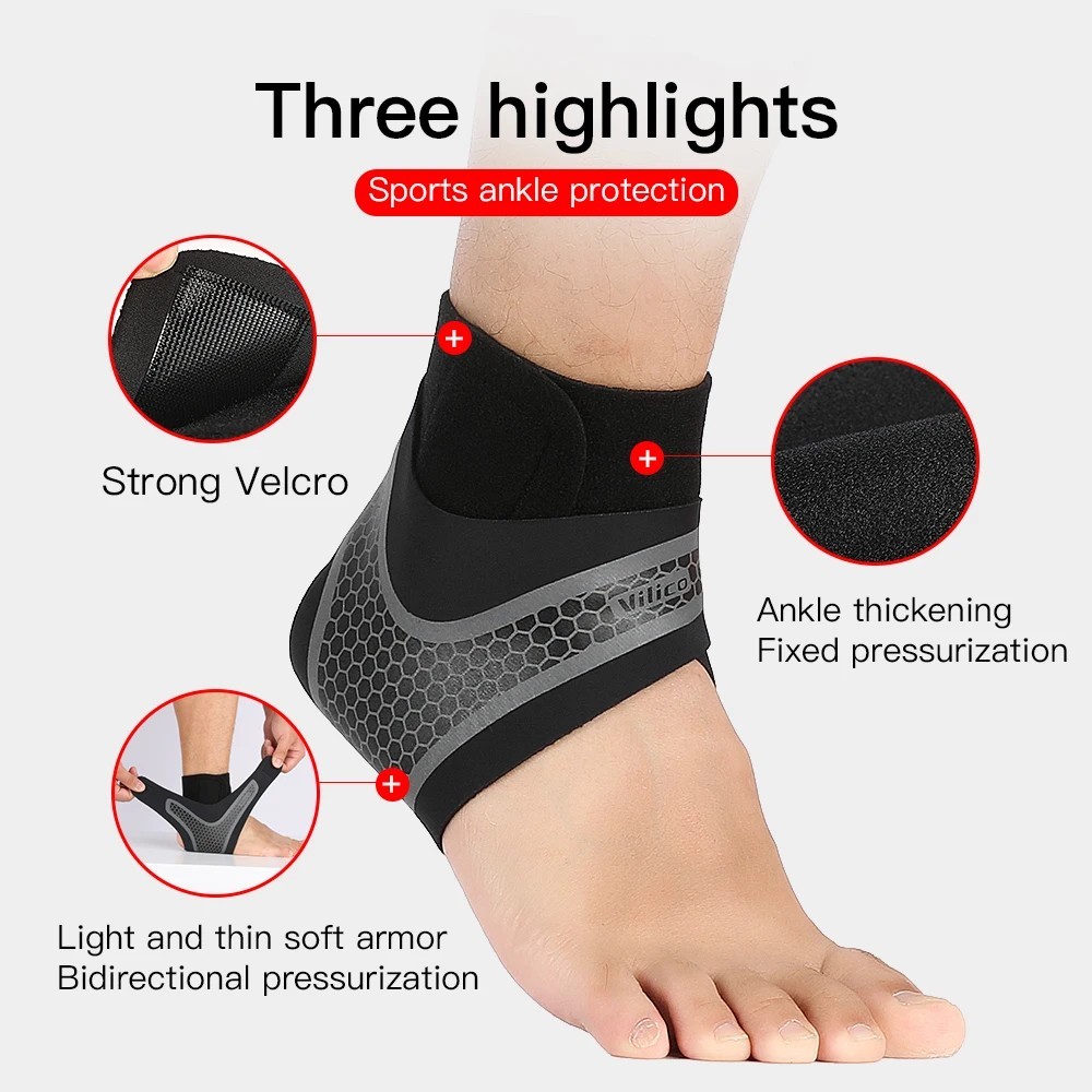 1 PC Ankle Brace Adjustable Compression Ankle Support Elastic Ankle Guard Pain