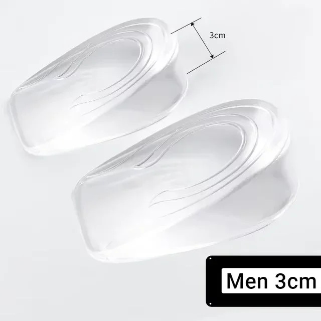 1-3cm Invisible Height Increase Insole Soft Silicone Gel Insoles for heel spurs