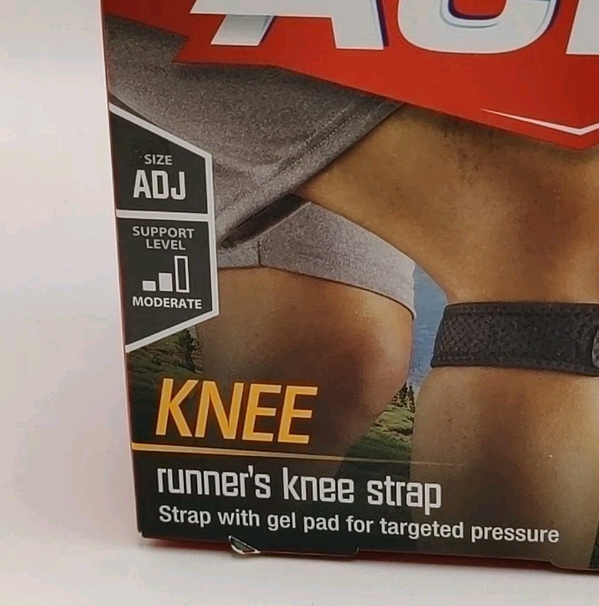 Ace Runner’s Knee Strap, One Size Adjustable Targeted Pressure *Damaged Box*