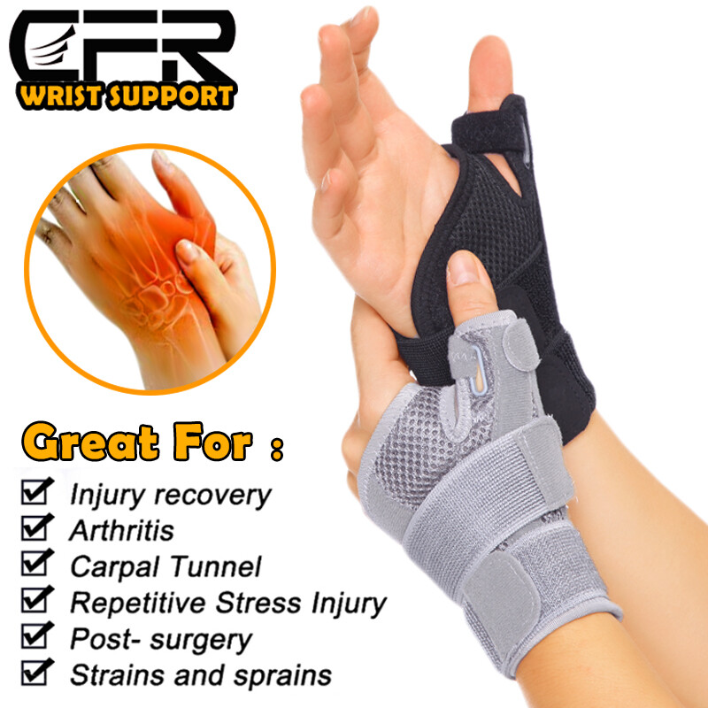 Thumb Wrist Brace Support Hand Sprain Carpal Tunnel Arthritis Running Left&Right