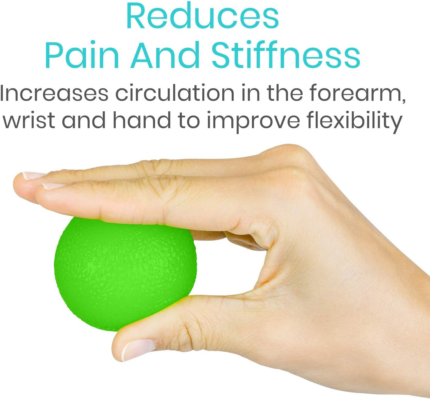 Squeeze Balls Hand Therapy Grip Strengthener for Arthritis Wrist & Finger Relief