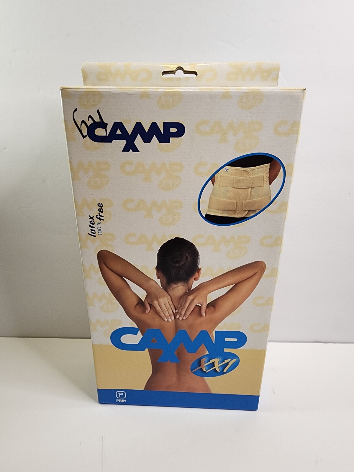 TRULIFE CAMP XXI SHORT LUMBOSACRAL BACK SUPPORT SIZE (L), LATEX 100% FREE