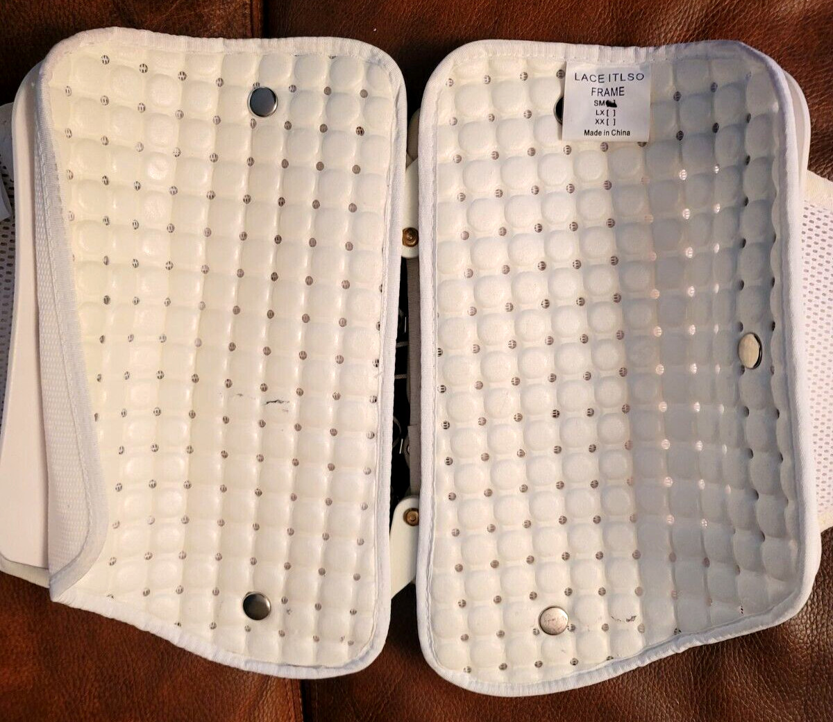 LACE IT LSO Frame Clamshell Back Lumbar Spine Brace size MEDIUM (30′ – 35′)